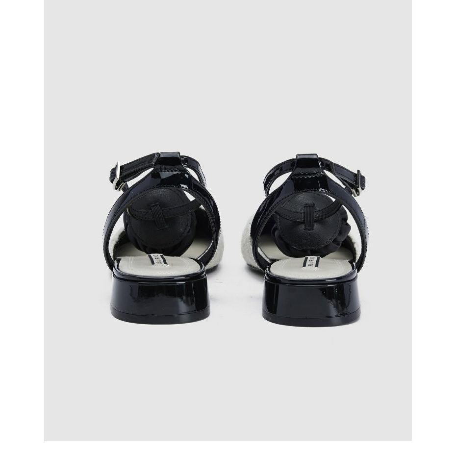 Giày Sandal Cao Gót Phối Màu Sắc Tương Phản Thời Trang Mùa Hè 2023