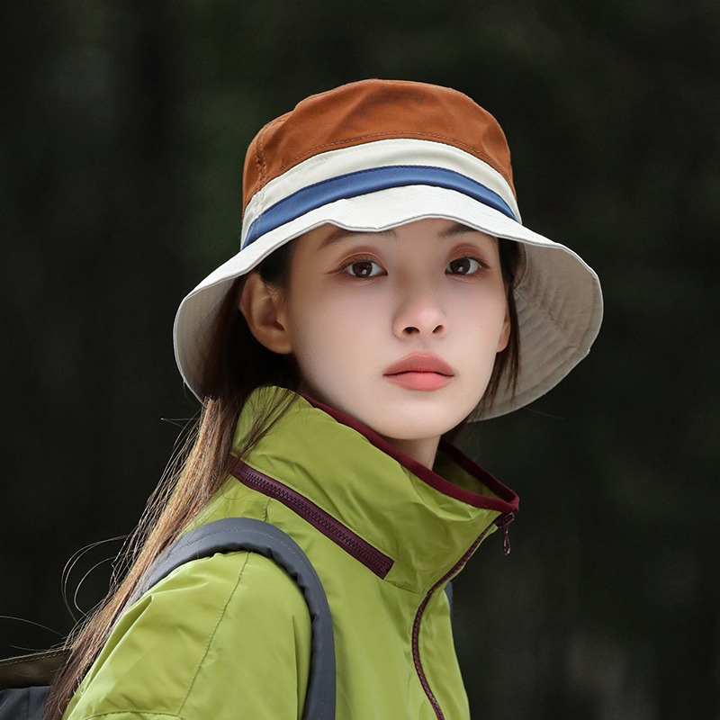 Mũ Tai Bèo Chống Nắng Thoáng Khí Khô Nhanh Phối Màu Tương Phản Thời Trang Xuân Hè 2023 Cho Nữ