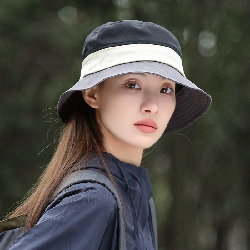 Mũ Tai Bèo Chống Nắng Thoáng Khí Khô Nhanh Phối Màu Tương Phản Thời Trang Xuân Hè 2023 Cho Nữ