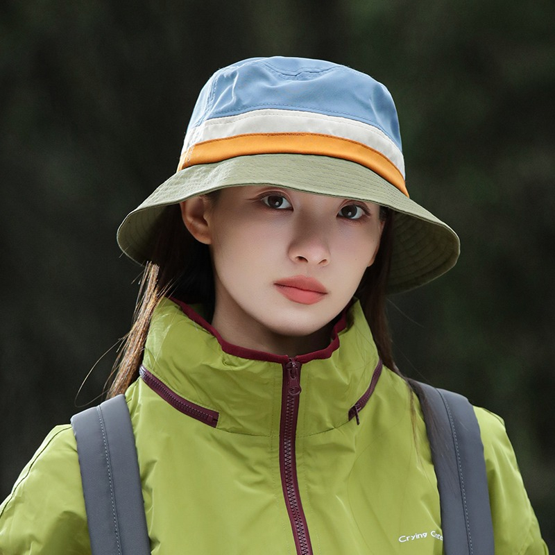 Mũ Tai Bèo Chống Nắng Thoáng Khí Khô Nhanh Phối Màu Tương Phản Thời Trang Xuân Hè 2023 Cho Nữ
