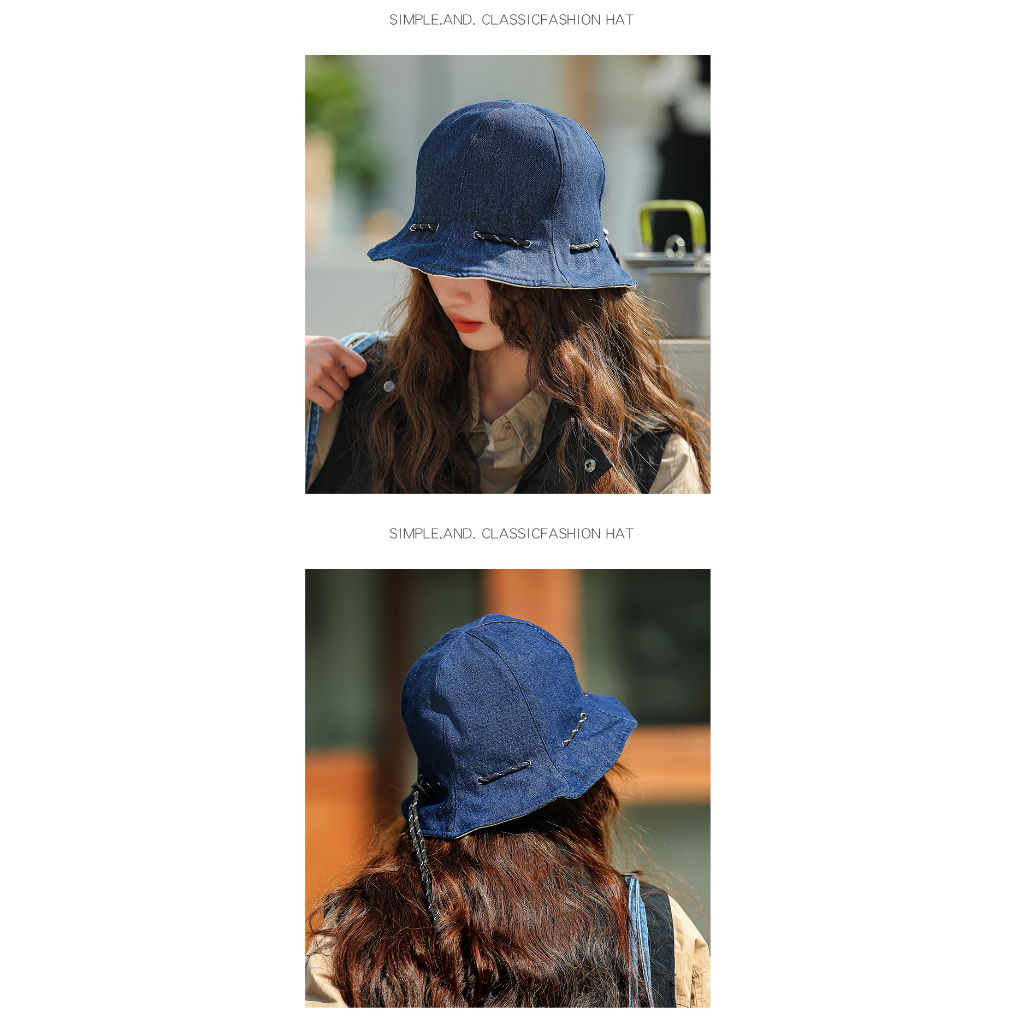 Nón Tai Bèo Dây Rút Đa Năng Có Thể Gấp Gọn Phong Cách Nhật Bản