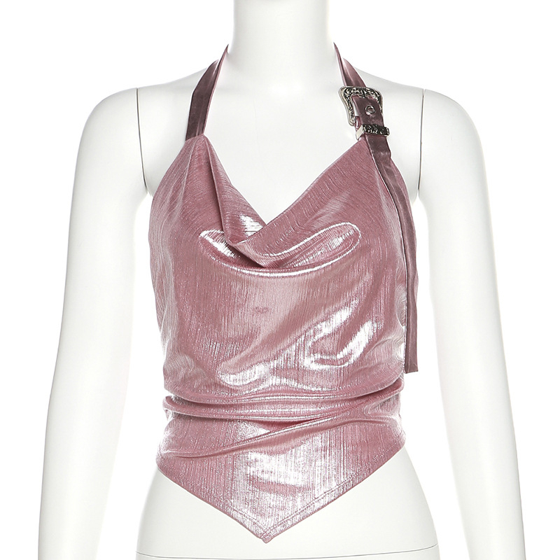 Klalien Áo Sát Nách Màu Trơn Nhám Đơn Giản Dễ Phối Đồ Phong Cách Đường Phố Mùa Hè Mát