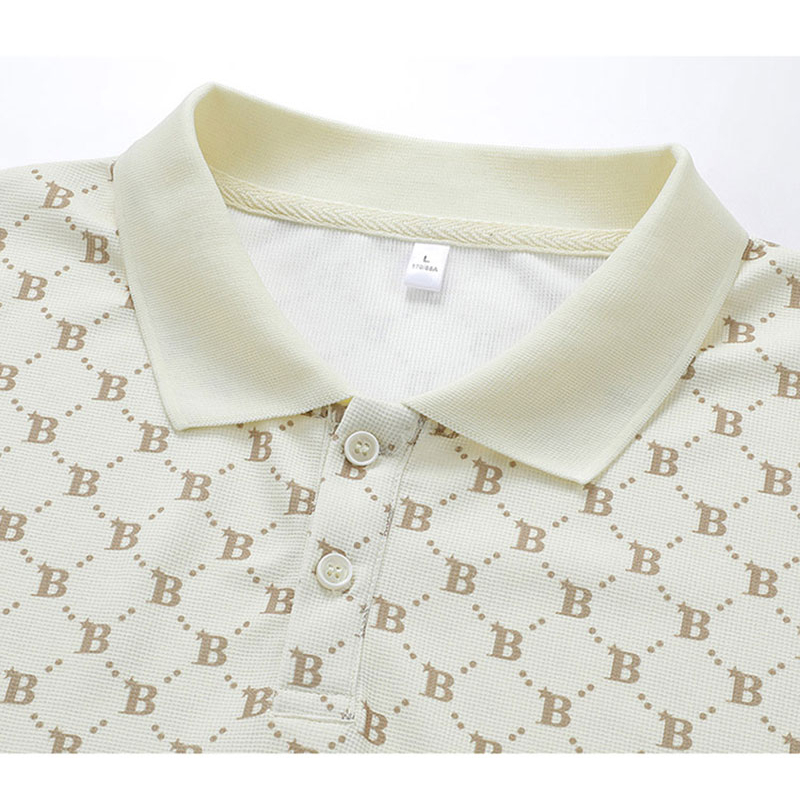 Áo Thun Polo Ngắn Tay In Chữ Thời Trang Dành Cho Nam