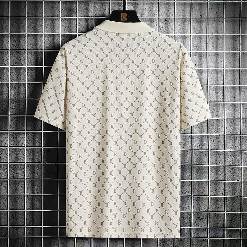 Áo Thun Polo Ngắn Tay In Chữ Thời Trang Dành Cho Nam