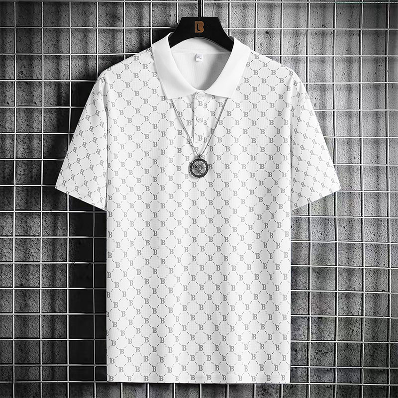 Áo Thun Polo Ngắn Tay In Chữ Thời Trang Dành Cho Nam