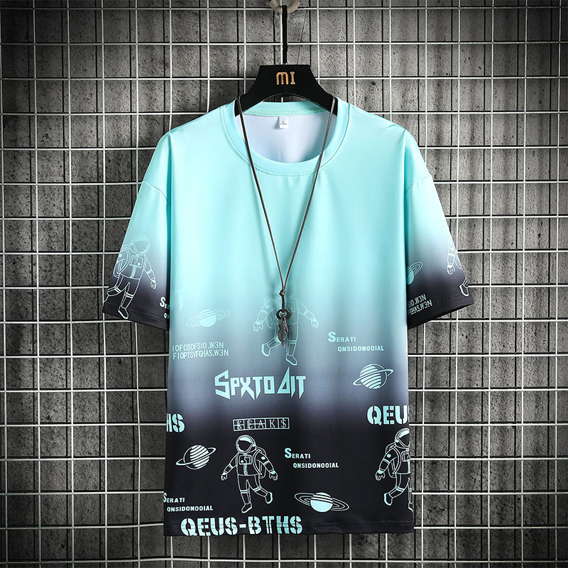 Áo Thun Tay Ngắn Dáng Rộng In Họa Tiết Thời Trang Mùa Hè Cho Nam
