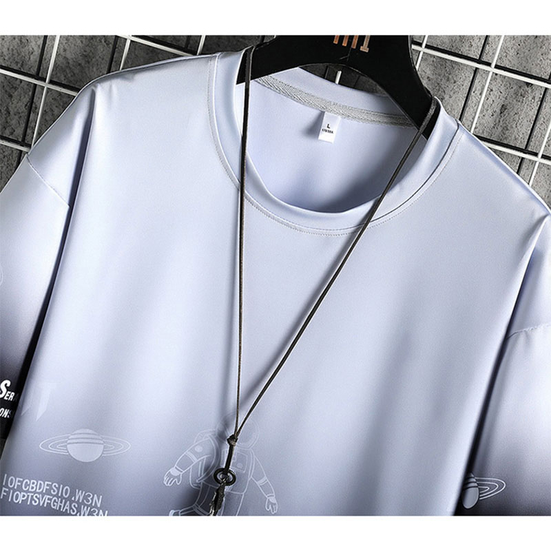 Áo Thun Tay Ngắn Dáng Rộng In Họa Tiết Thời Trang Mùa Hè Cho Nam