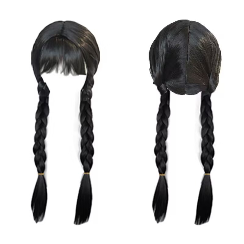 Đầm Lưới Hóa Trang Nhân Vật Addams Màu Đen Cho Bé Gái 1-7 Tuổi