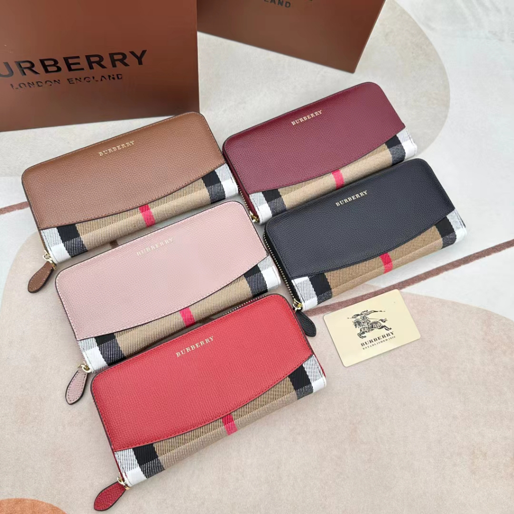 Ví Da Burberry 3341 Chính Hãng Có Dây Đeo Thời Trang Cho Nữ
