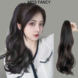 Tóc giả đuôi ngựa MISS FANCY tóc giả đuôi ngựa xoăn Tóc giả gợn sóng Tóc giả kẹp đuôi 50cm Tóc giả đuôi ngựa dài xoăn