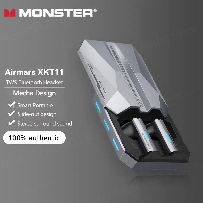 Tai nghe MONSTER XKT11 bluetooth 5.2 âm thanh Hifi thời trang