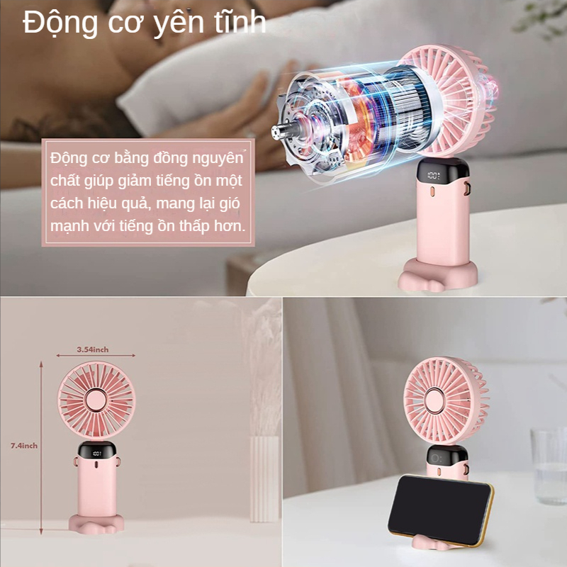 Quạt mini Sạc usb Có Màn Hình LED Có Thể Gấp Gọn Tiện Dụng Quạt cầm tay mini đầu USB thời trang Tích Điện Để Bàn Nhỏ Gọn Nhiều Màu Sắc FAN làm mát quạt làm mát quạt tay quạt cầm tay quạt mini giá rẻ quạt sạc điện quạt xếp cầm tay