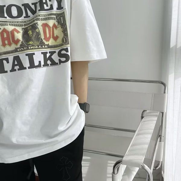 Áo Thun Cotton Tay Ngắn Cổ Tròn Dáng Rộng In Chữ rose Blackpink Thời Trang Cho Cặp Đôi