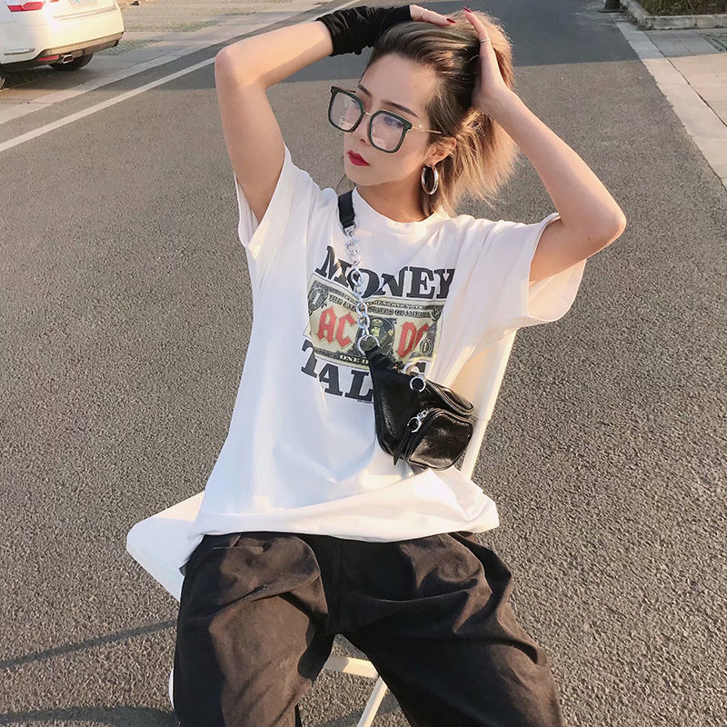 Áo Thun Cotton Tay Ngắn Cổ Tròn Dáng Rộng In Chữ rose Blackpink Thời Trang Cho Cặp Đôi