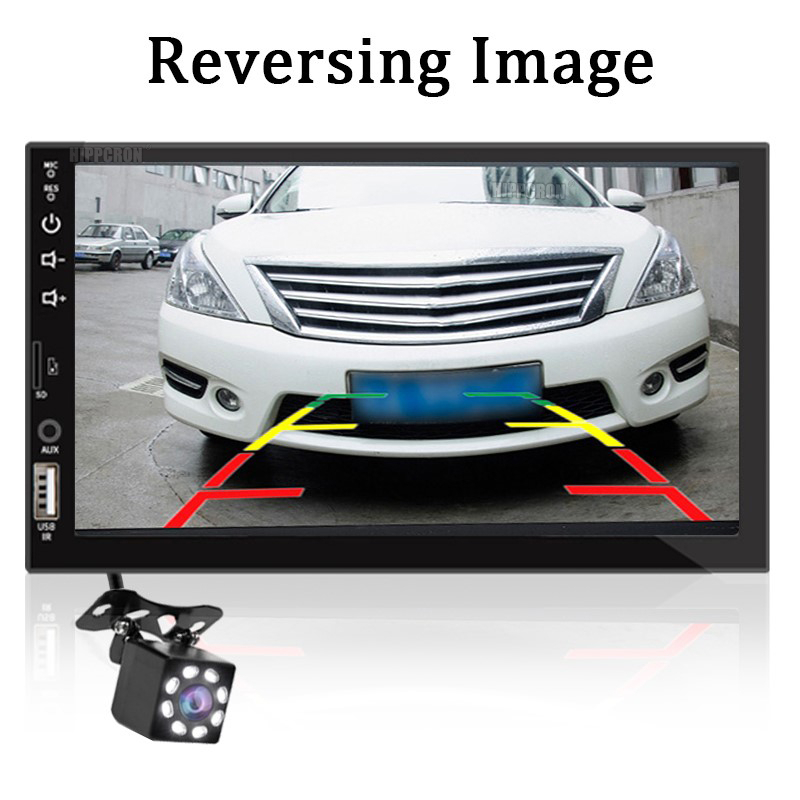 Màn hình cảm ứng âm thanh nổi 12v fm iso nguồn aux đầu vào sd usb có / không có camera