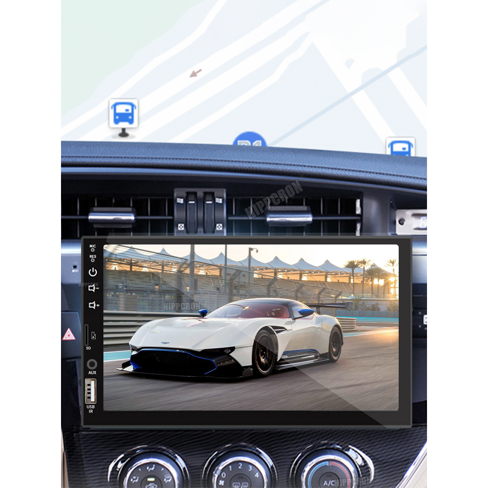 Màn hình cảm ứng âm thanh nổi 12v fm iso nguồn aux đầu vào sd usb có / không có camera