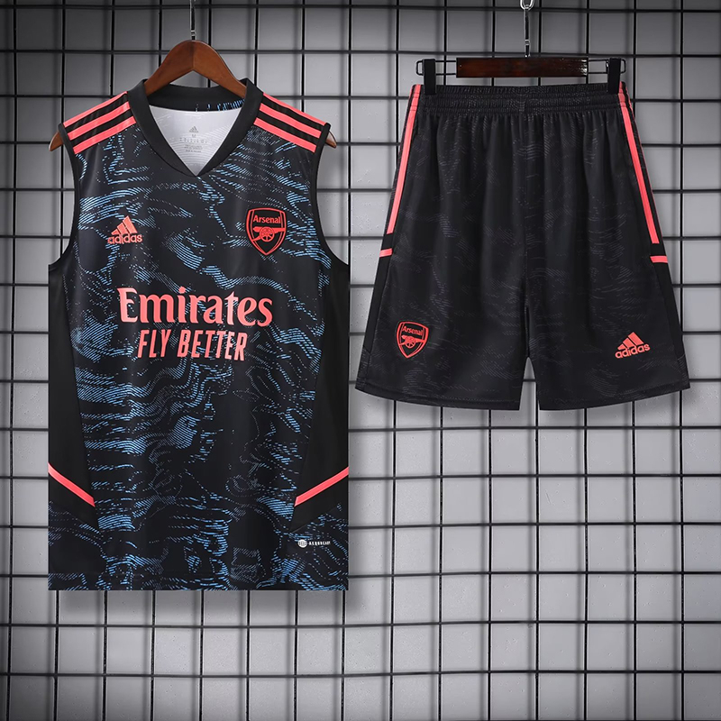 Bộ Quần Áo Bóng Đá Sát Nách In Họa Tiết Đội Tuyển Arsenal Size S-2XL 23-24