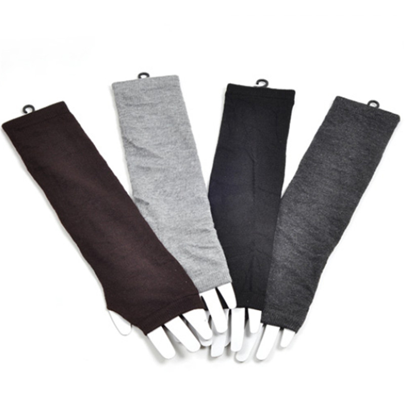 Găng Tay Len Đan Không Ngón Giữ Ấm Mùa Đông