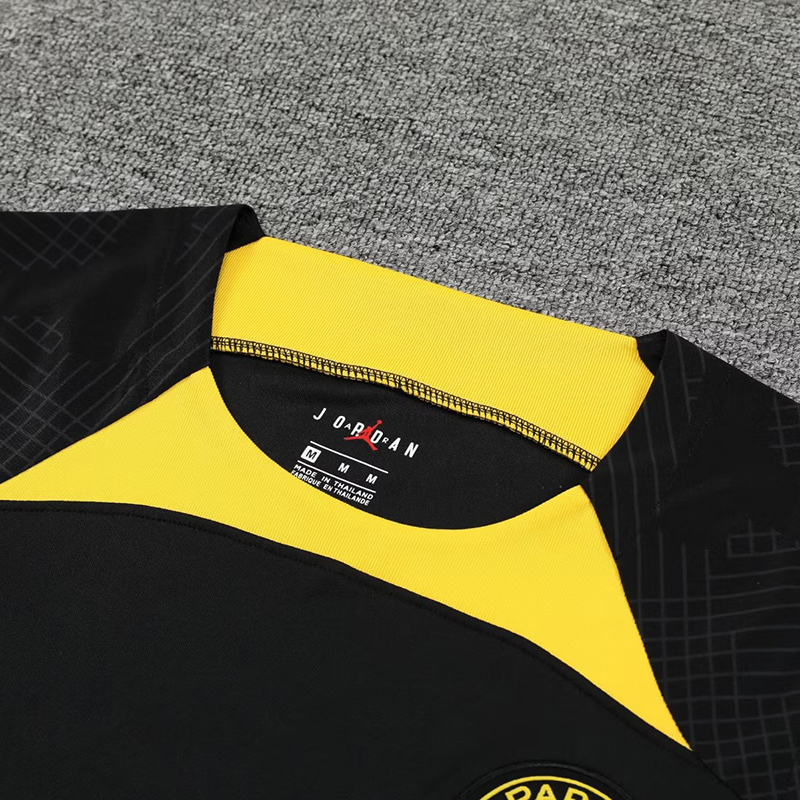 Bộ Quần Áo Bóng Đá Màu Đen Size S-2XL 2023-24