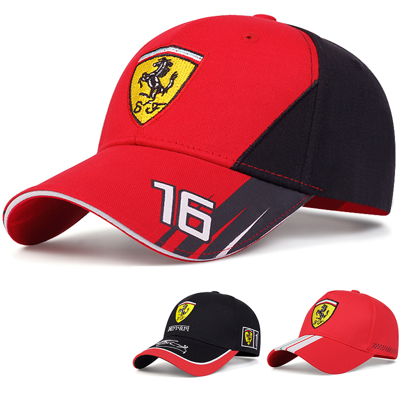 Nón Lưỡi Trai Thể Thao In Logo Ferrari