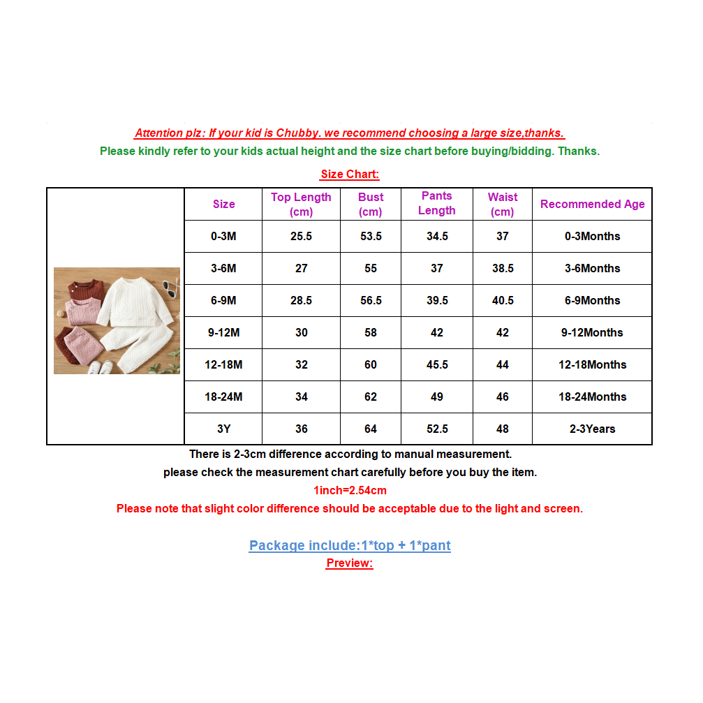 Trang phục Mikrdoo 2 món gồm áo tay dài và quần phong cách mùa thu cho em bé 0-3 tuổi