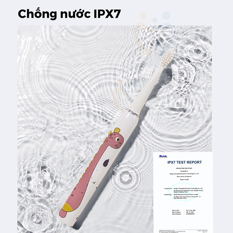 Bàn chải đánh răng điện siêu âm USB sạc, bàn chải đánh răng điện hoạt hình trẻ em, đầu bàn chải lông mềm, làm sạch sạch hơn, cho bé yên tâm sử dụng