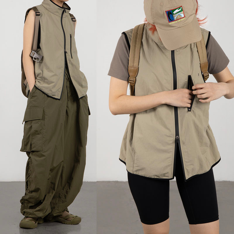 Áo Khoác Gió Hai Chiều Có Khóa Kéo Dùng Cho Leo Núi