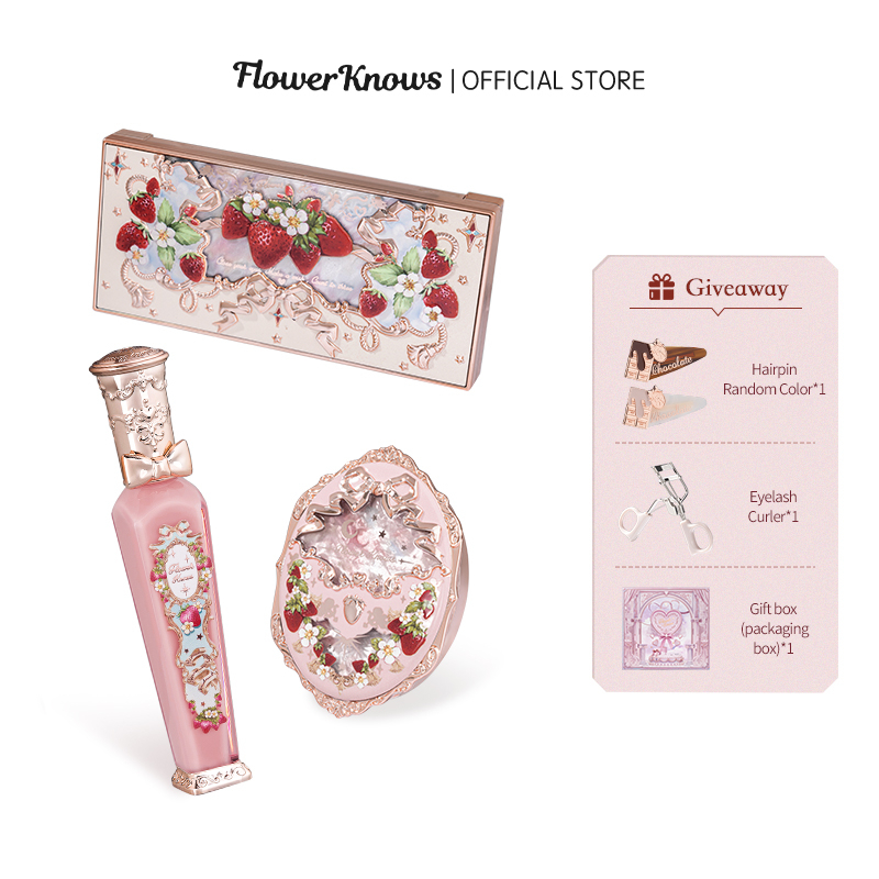 Set mỹ phẩm trang điểm Flower Knows gồm son môi + phấn má hồng 18.3g