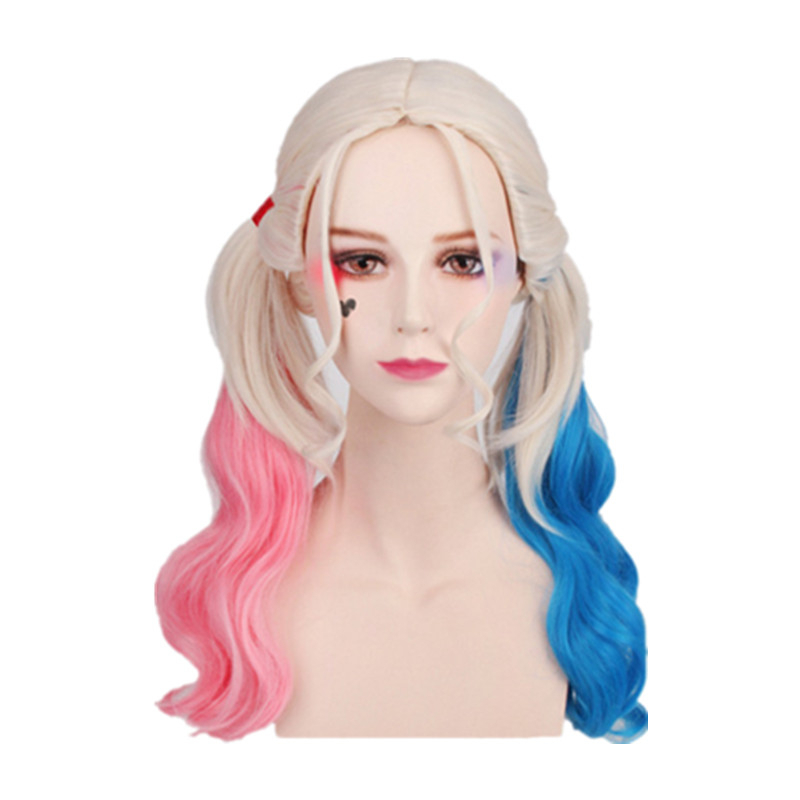 8 mảnh Harley Quinn trang phục trẻ em cô gái cosplay Suicide Squad Jacket T-shirt tóc giả Halloween trẻ em trang phục