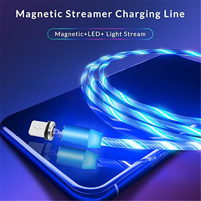 Dây Cáp Sạc USB Có Đèn LED RGB Dài 1M Thay Đổi Màu Sắc Độc Đáo