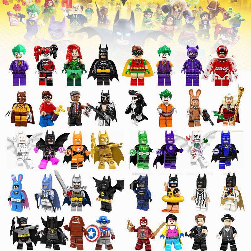 Bộ 50 Mô Hình Nhân Vật Siêu Anh Hùng Marvel Avengers Ninja