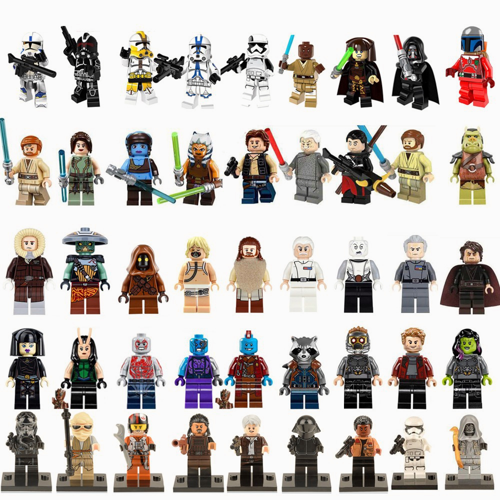 Bộ 50 Mô Hình Nhân Vật Siêu Anh Hùng Marvel Avengers Ninja