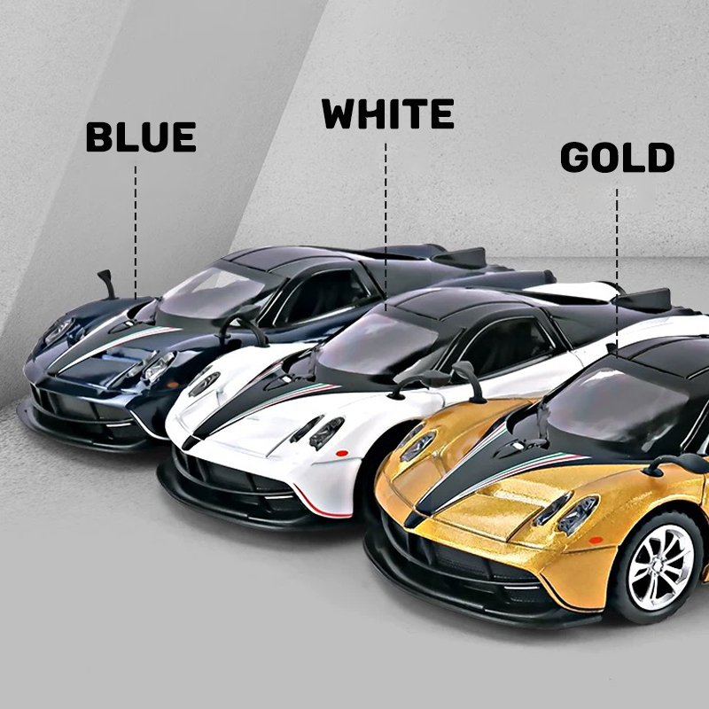 Mô Hình Xe Hơi Pagani Huayra Tỉ Lệ 1: 36 Bằng Hợp Kim Có Đèn Và Nhạc Cho Bé Trai