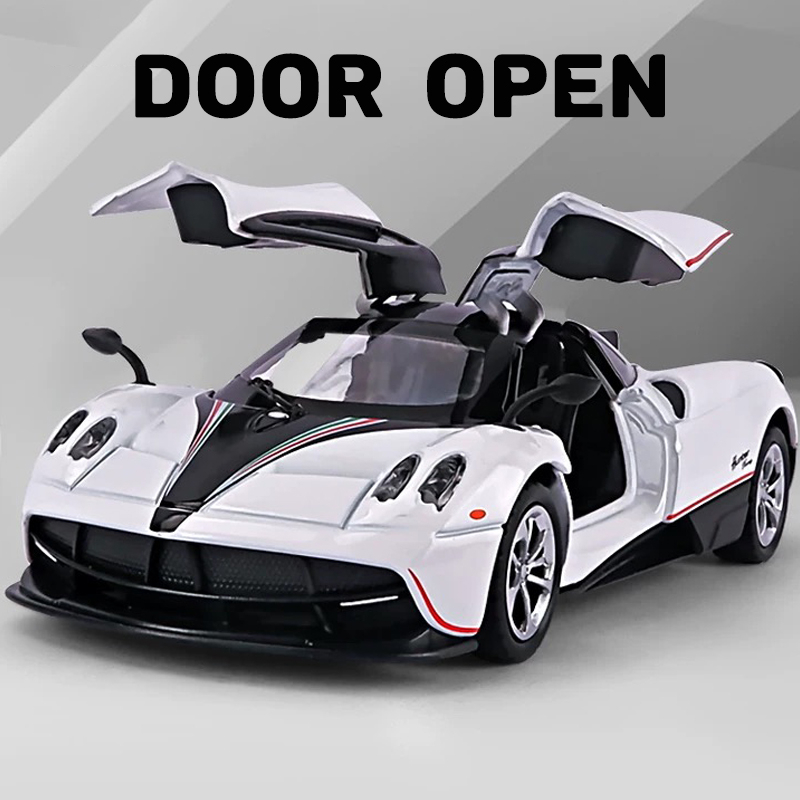 Mô Hình Xe Hơi Pagani Huayra Tỉ Lệ 1: 36 Bằng Hợp Kim Có Đèn Và Nhạc Cho Bé Trai