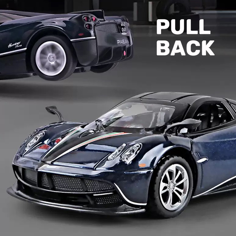 Mô Hình Xe Hơi Pagani Huayra Tỉ Lệ 1: 36 Bằng Hợp Kim Có Đèn Và Nhạc Cho Bé Trai