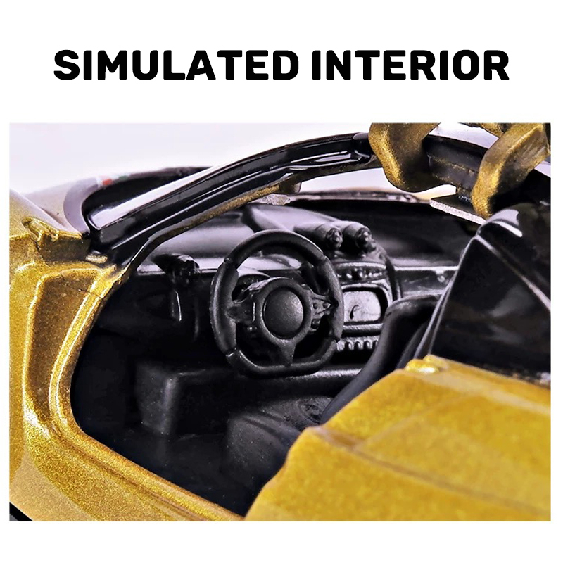 Mô Hình Xe Hơi Pagani Huayra Tỉ Lệ 1: 36 Bằng Hợp Kim Có Đèn Và Nhạc Cho Bé Trai