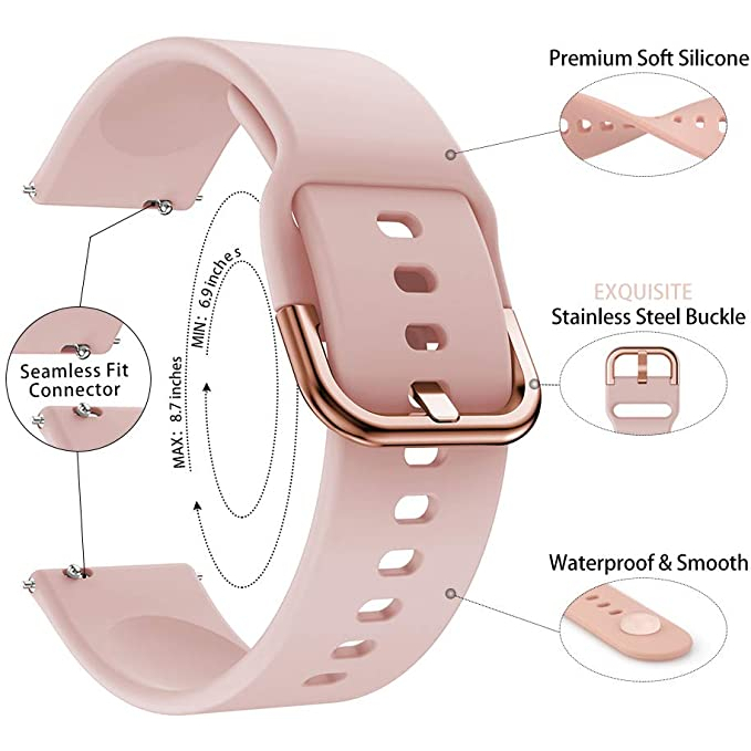 Dây Đeo Silicon 20mm 22mm Thay Thế Cho Đồng Hồ Thông Minh Huawei GT3 GT 3 Pro 43mm GT2 42mm