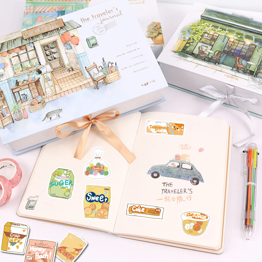 Bộ 40 Miếng Dán Hoạt Hình Chống Thấm Nước Trang Trí Laptop Mũ Bảo Hiểm