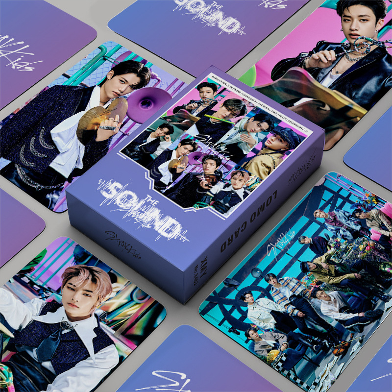 BRIGHTWIN BTS Album PROOF GOT7 STRAYKIDS CIRCUS Photocard LOMO Double Sided Card 60pcs / Box