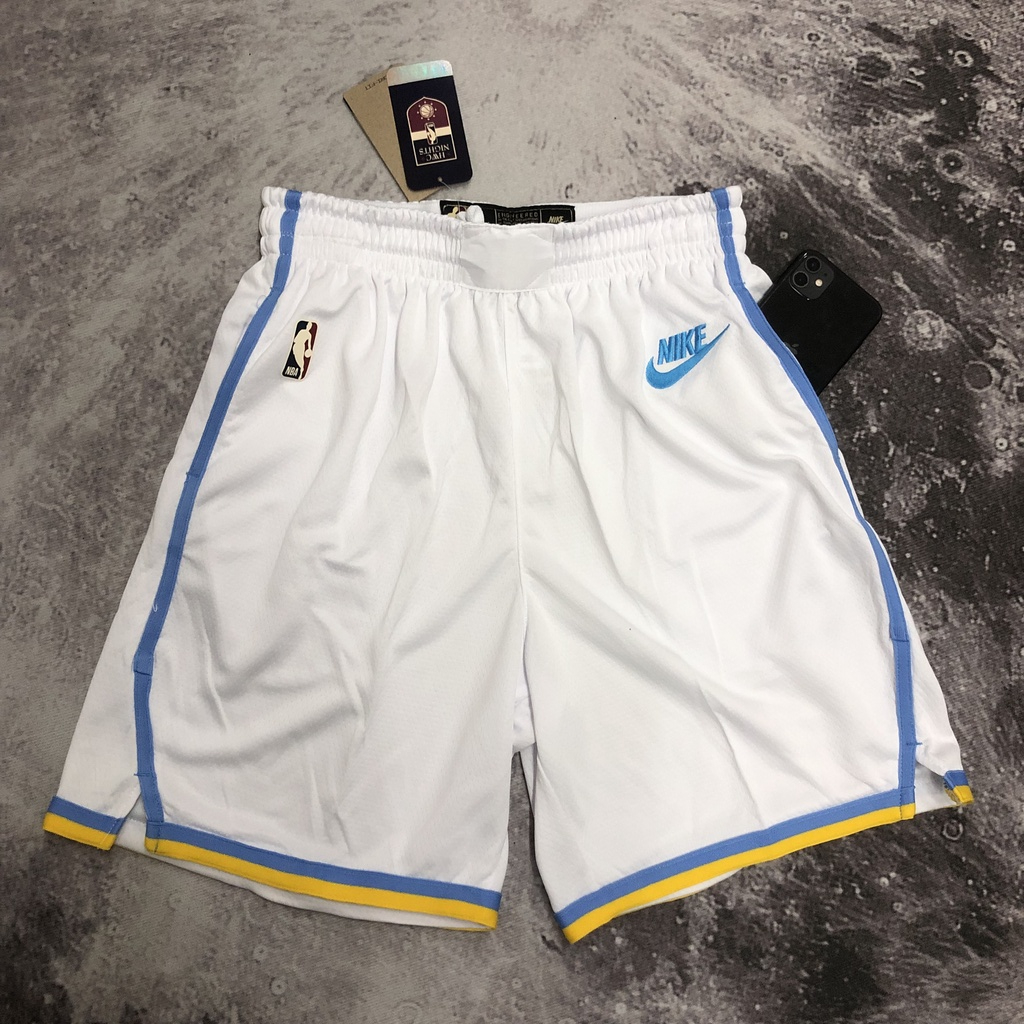 Quần Short Thể Thao Bóng Rổ Lakers 23 Dáng Rộng Thời Trang Nam