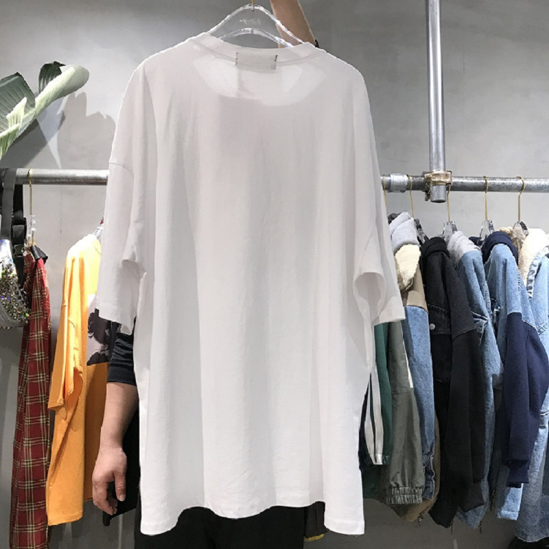 Áo Thun Nữ Cổ Tròn Dáng Rộng Phong Cách Hàn Quốc Thời Trang Mùa Hè Mới