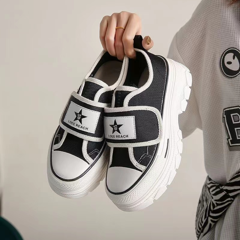 Giày Sneaker Đế Dày Phối Lưới Thoáng Khí Thời Trang Mùa Hè 2023 Cho Nữ