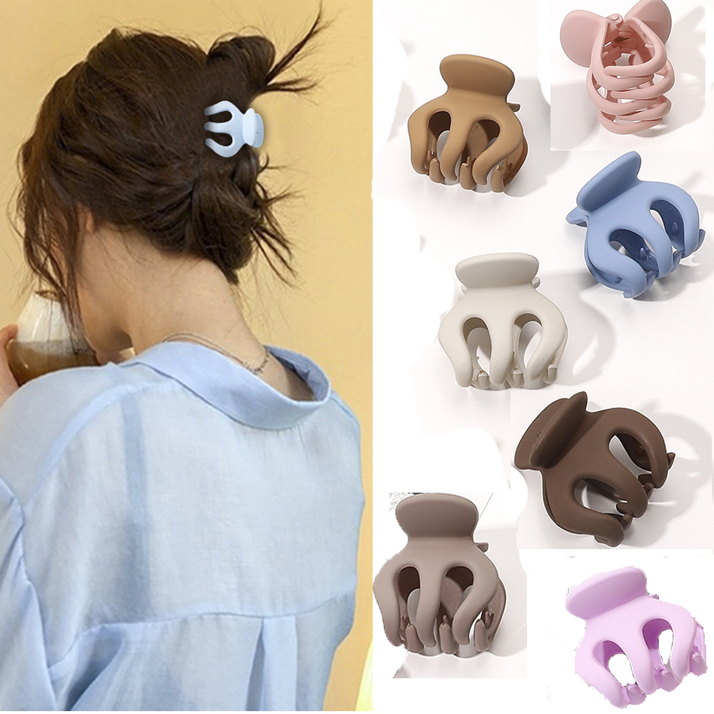 1 Kẹp Tóc Đuôi Ngựa 4.5cm Màu Bí Ngô / Bóng Tròn