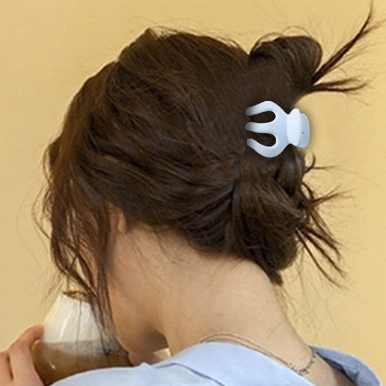 1 Kẹp Tóc Đuôi Ngựa 4.5cm Màu Bí Ngô / Bóng Tròn