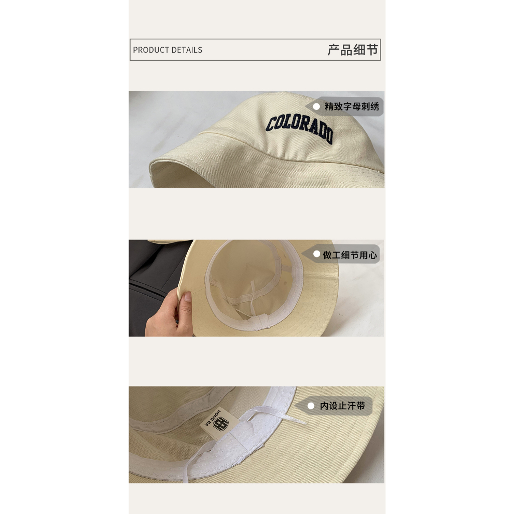 Mũ Bucket Chống Nắng In Chữ Phong Cách Nhật Bản Thời Trang Mùa Hè Cho Nữ