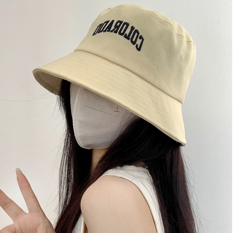 Mũ Bucket Chống Nắng In Chữ Phong Cách Nhật Bản Thời Trang Mùa Hè Cho Nữ