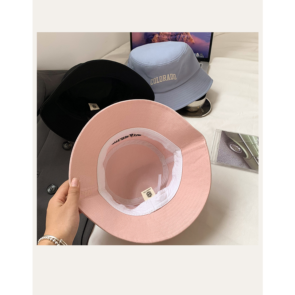 Mũ Bucket Chống Nắng In Chữ Phong Cách Nhật Bản Thời Trang Mùa Hè Cho Nữ