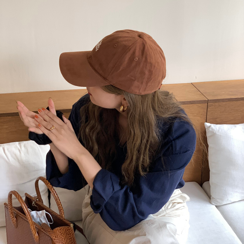 Mũ Lưỡi Trai Mềm Thêu Chữ Thời Trang Xuân Hè Cho Cặp Đôi