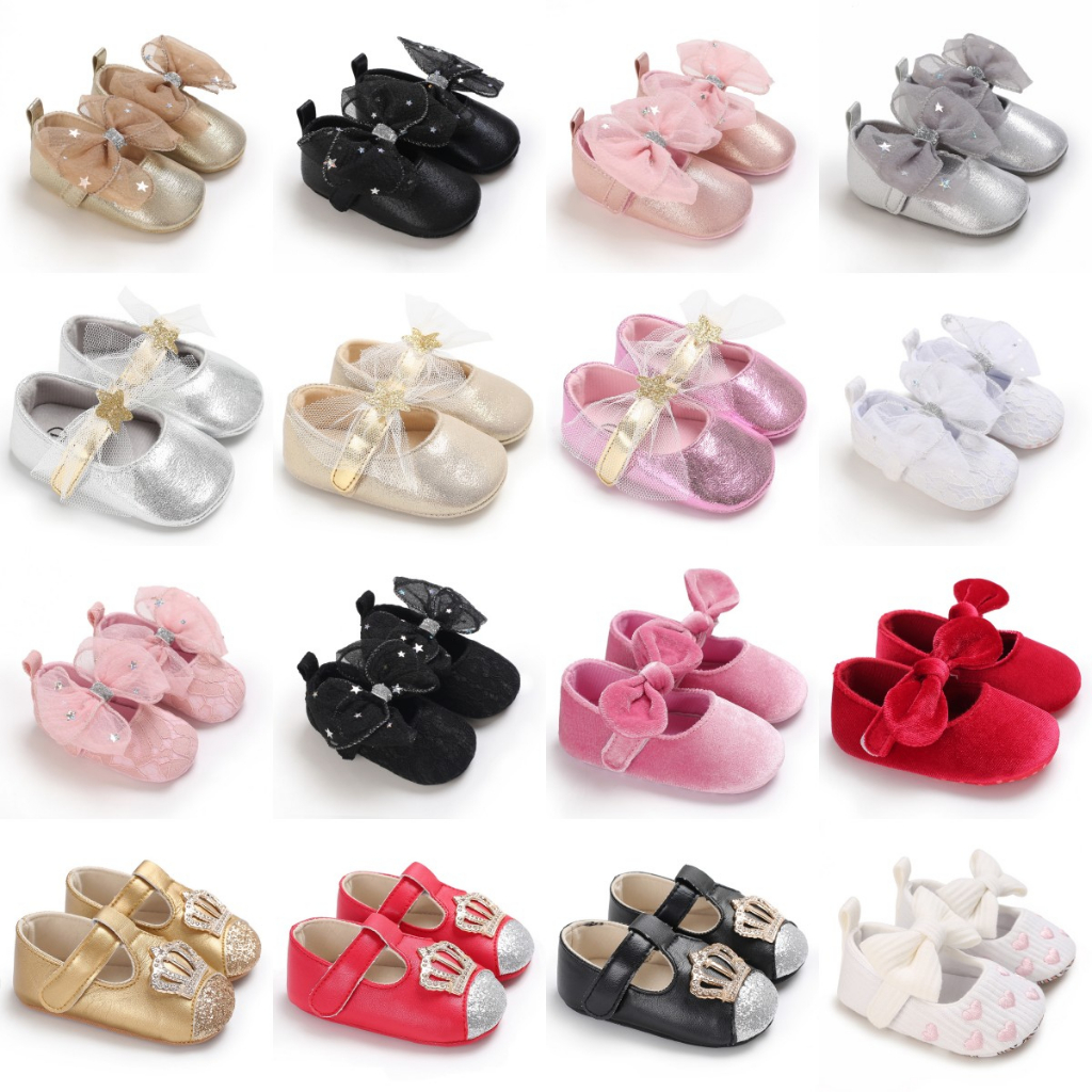 Giày Moccs Da PU Đế Mềm Chống Trượt Phối Tua Rua Cho Bé