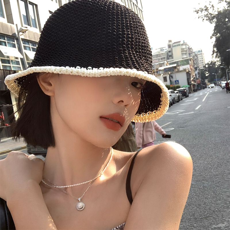 Nón Tai Bèo Đan Cói Thoáng Khí Phong Cách Nhật Bản Thời Trang Xuân Hè Sành Điệu Dành Cho Nữ